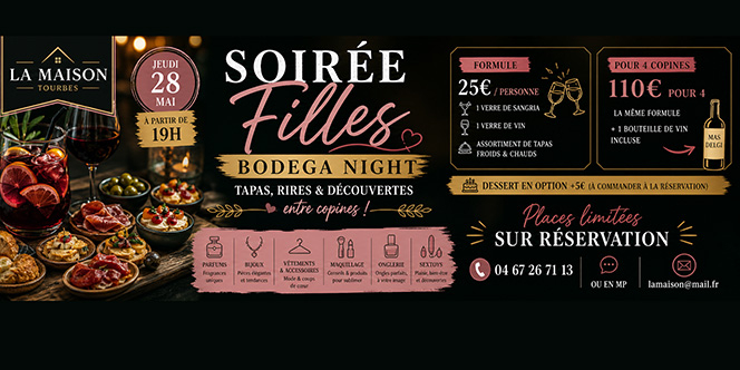 La Maison Tourbes • Bodega Night, une soirée 100 % filles