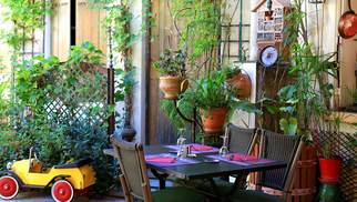Le restaurant Les Marronniers vous donne RDV sur sa belle terrasse 