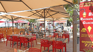terrasse du restaurant Le Vieux Siège à Béziers