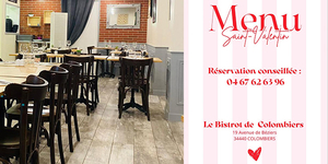 Bistrot de Colombiers • Menu Saint Valentin