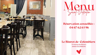 Bistrot de Colombiers • Menu Saint Valentin