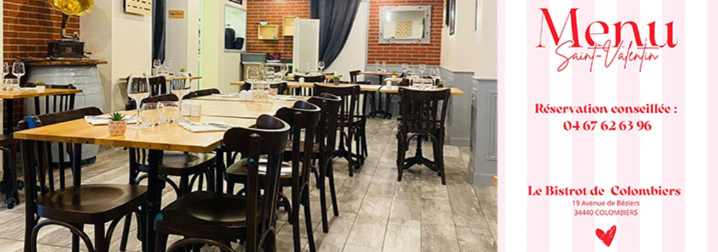 Saint-Valentin : une soirée d’exception au Bistrot de Colombiers 