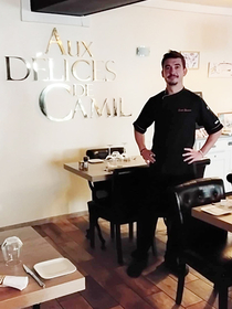 Aux délices de Camil à Capestang , son chef cuisinier Ganaël Giraudeau (® aux délices de camil)