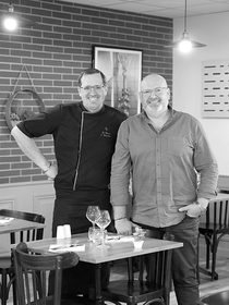 Bistrot de Colombiers : Patrick Mèges et Patrice Sevet au restaurant (® SAAM- fabrice CHORT)