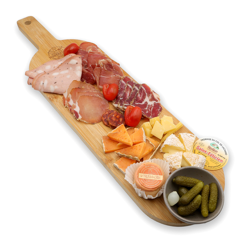 Planche de charcuteries et fromages chez fromagerie et charcuterie Avec ou sans modération - Bar à vins Clermont l'Hérault 