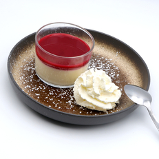 Panacotta fruits rouges