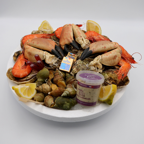 Plateau de fruit de mer à emporter chez L'Odacieuse Valras Plage