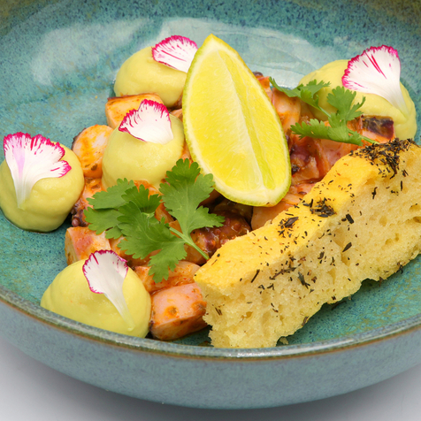 Emincé de poulpes chez Le Bistrot de Colombiers - Restaurant Béziers  