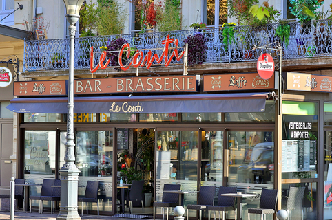 Le Conti Béziers est un restaurant-brasserie avec une cuisine fait maison sur les Allées Paul Riquet.(® SAAM fabrice CHORT)
