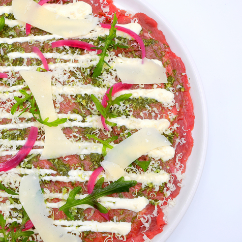 Carpaccio de boeuf - Restaurant Béziers - Les Canailles du Midi 