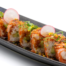 Saumon roulé mi-cuit - Restaurant japonais Osakaya Béziers