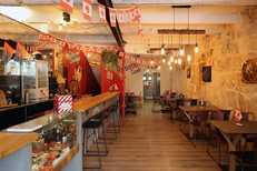 The Rooster Cook Béziers est un restaurant de cuisine canadienne , ici sa salle ( ® SAAM fabrice CHORT)